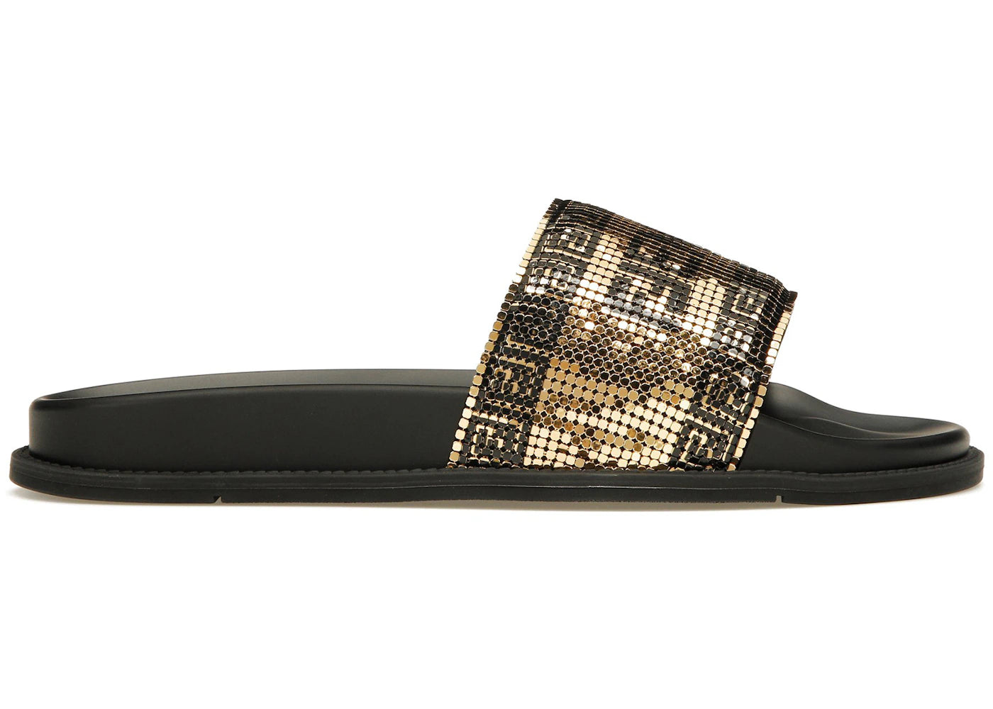 Fendi Fendace Logo Metal Mesh Sliders