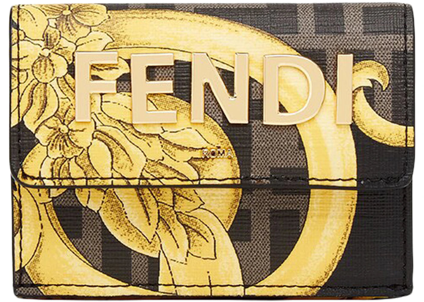 Fendi Fendace Micro Trifold Black