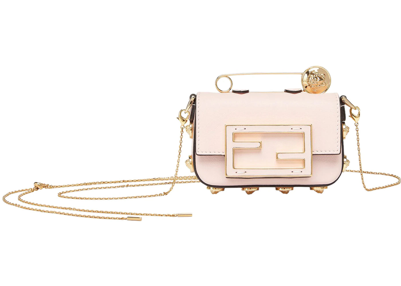 Fendi Fendace Nano Baguette Charm Pink