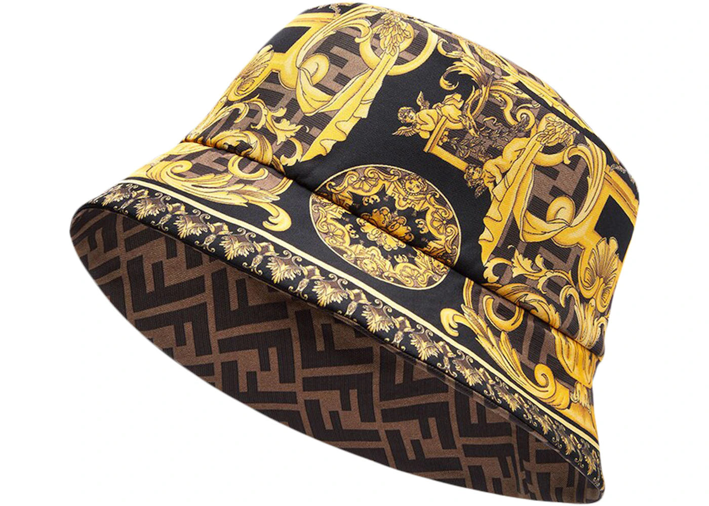 Fendi Fendace Reversible Bucket Hat Black/Multicolor