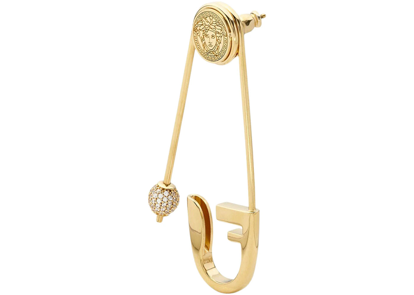 Fendi Fendace Versace By Fendi Single Earring Gold