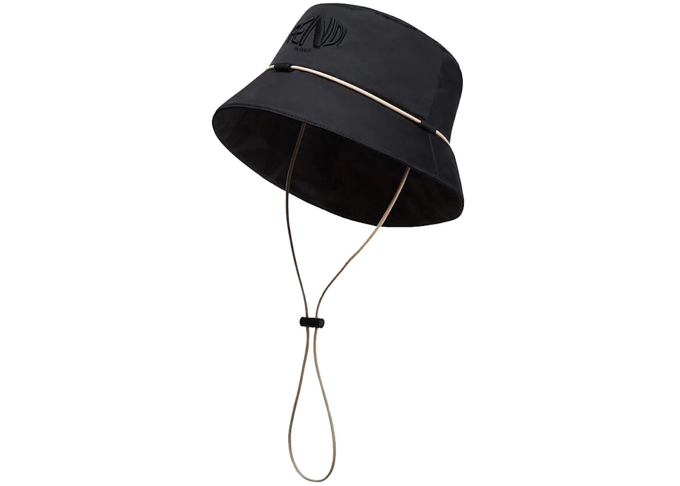 Fendi Fisheye FF Motif Bucket Hat Black