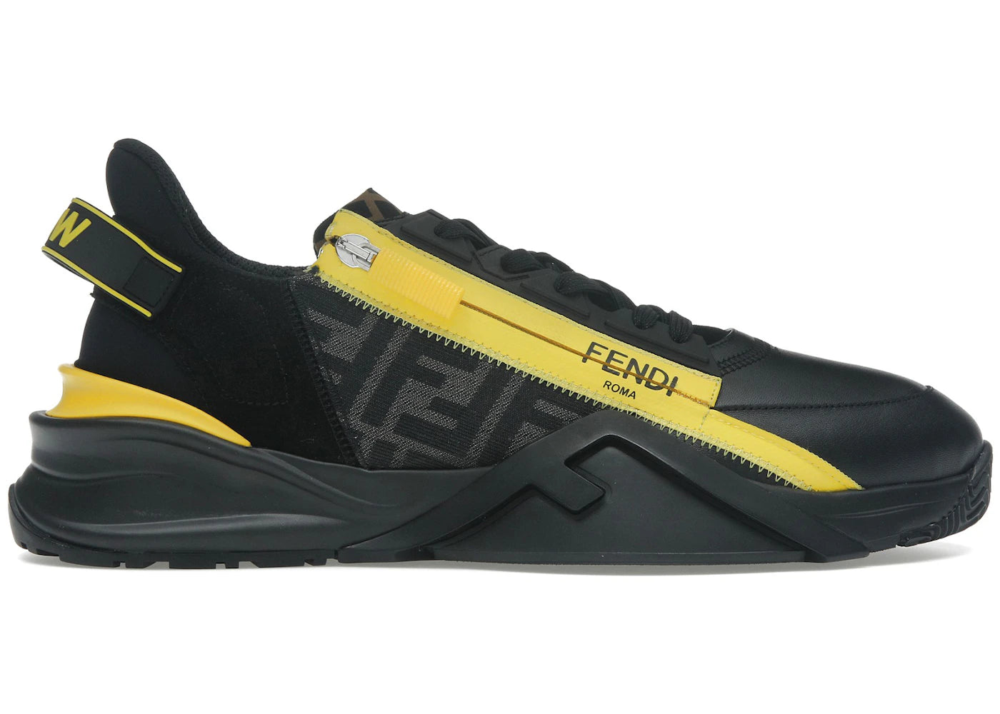 Fendi Flow Low Top Black Yellow