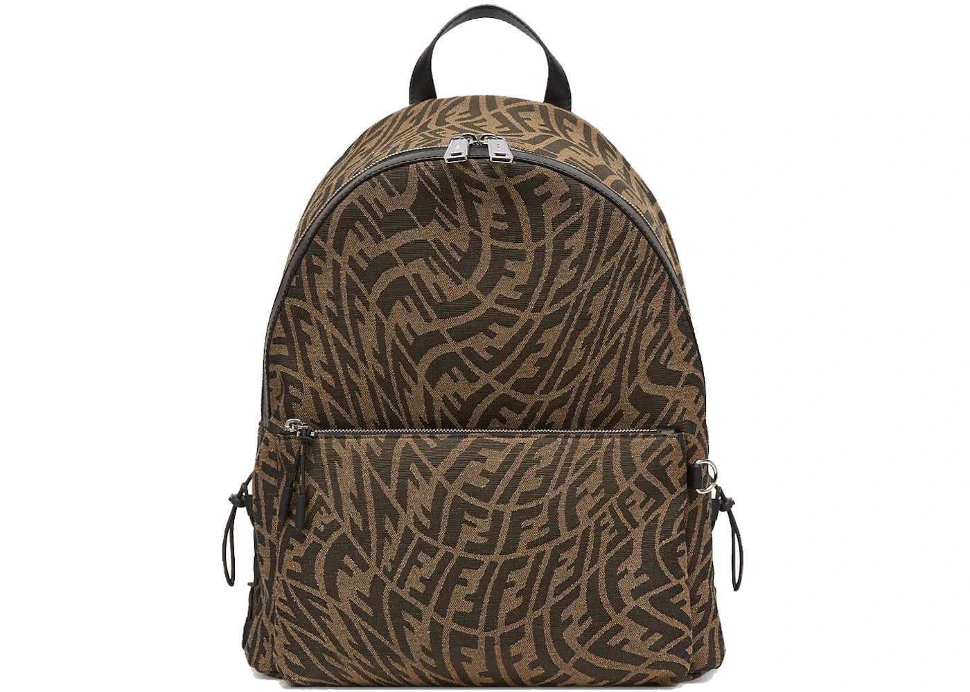 Fendi Jacquard Backpack Brown