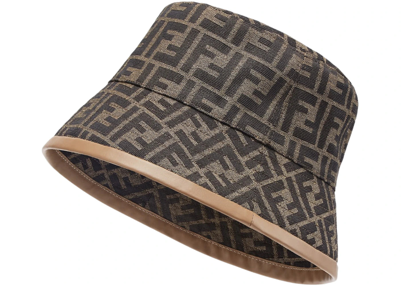 Fendi Jacquard FF Fabric Bucket Hat Brown/Beige