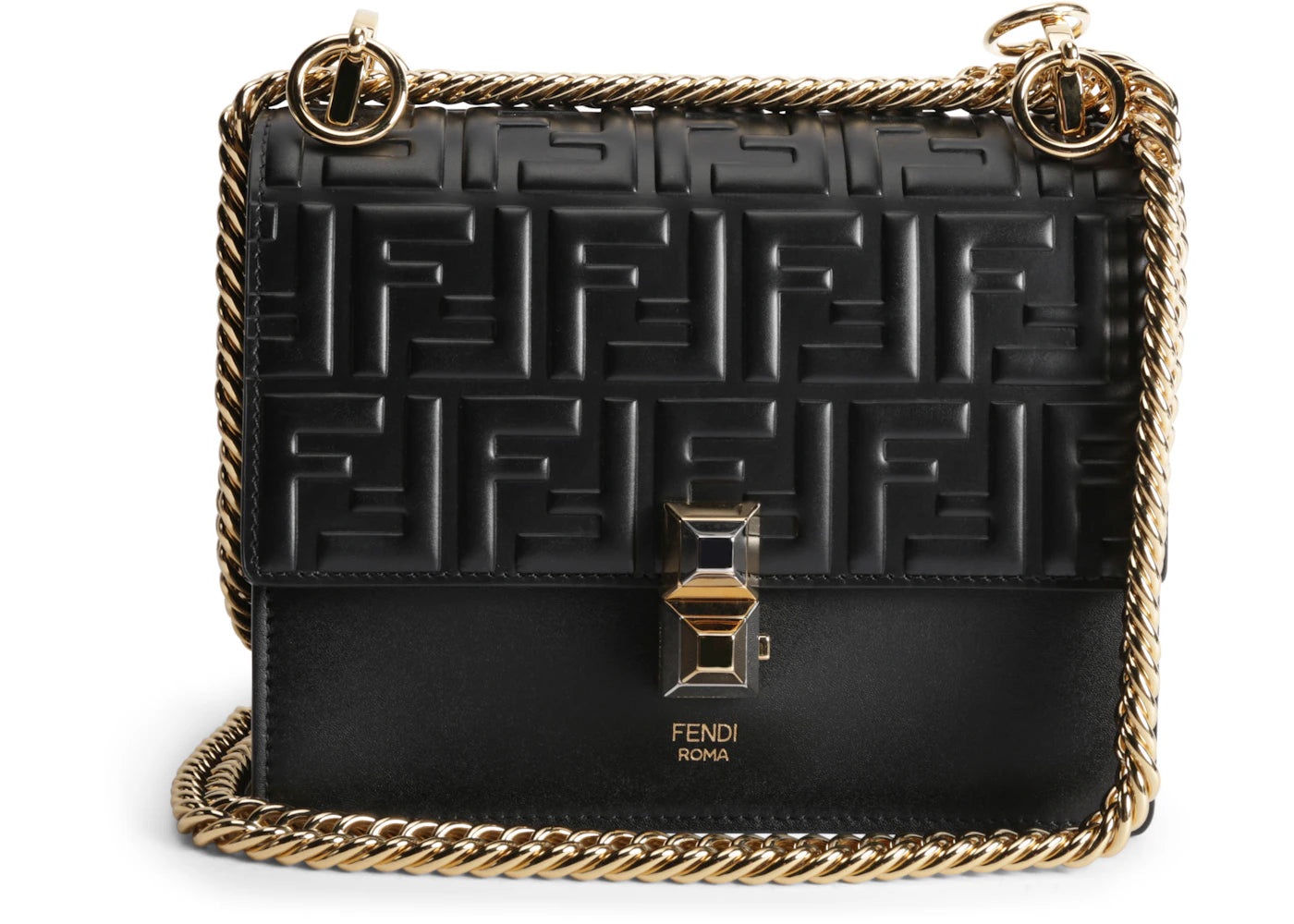 Fendi Kan I Crossbody FF Small Black