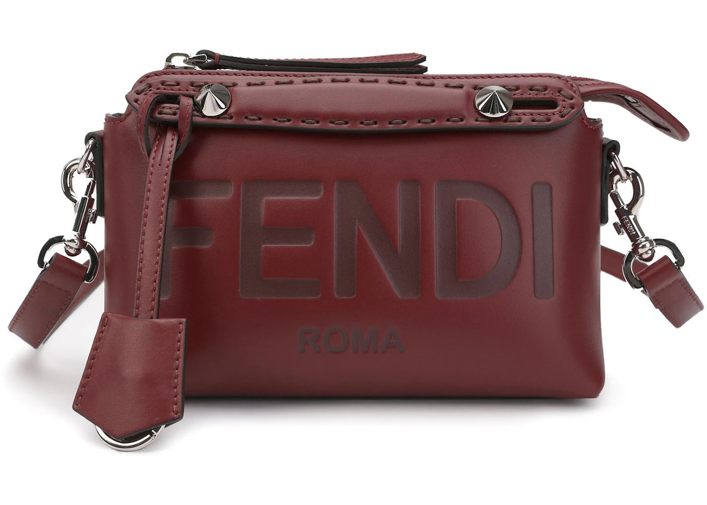 Fendi Leather Tote Bag Red