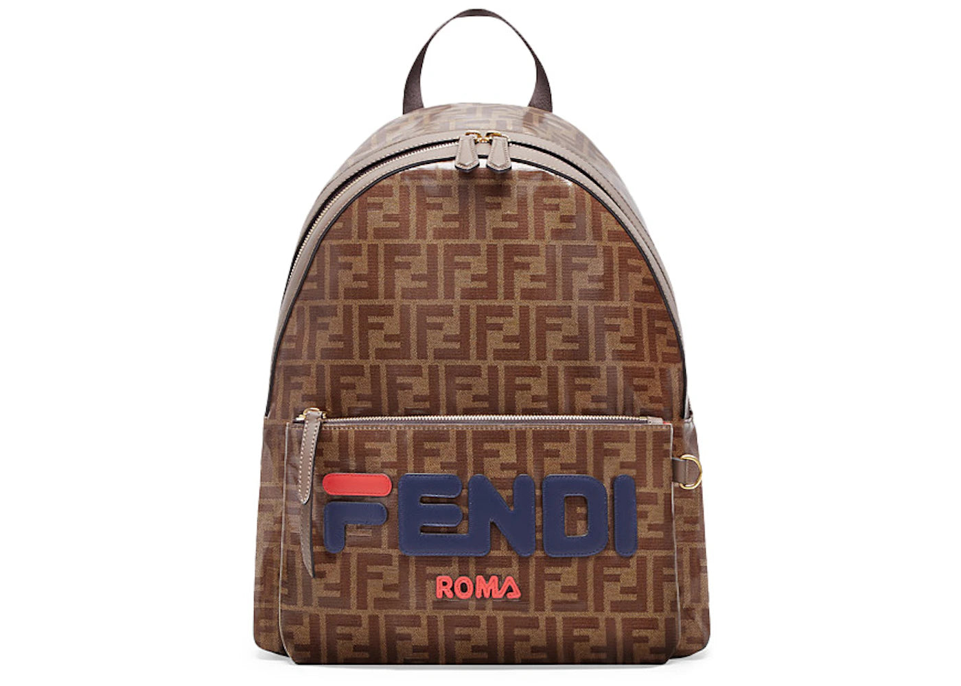 Fendi Mania Backpack FF Brown