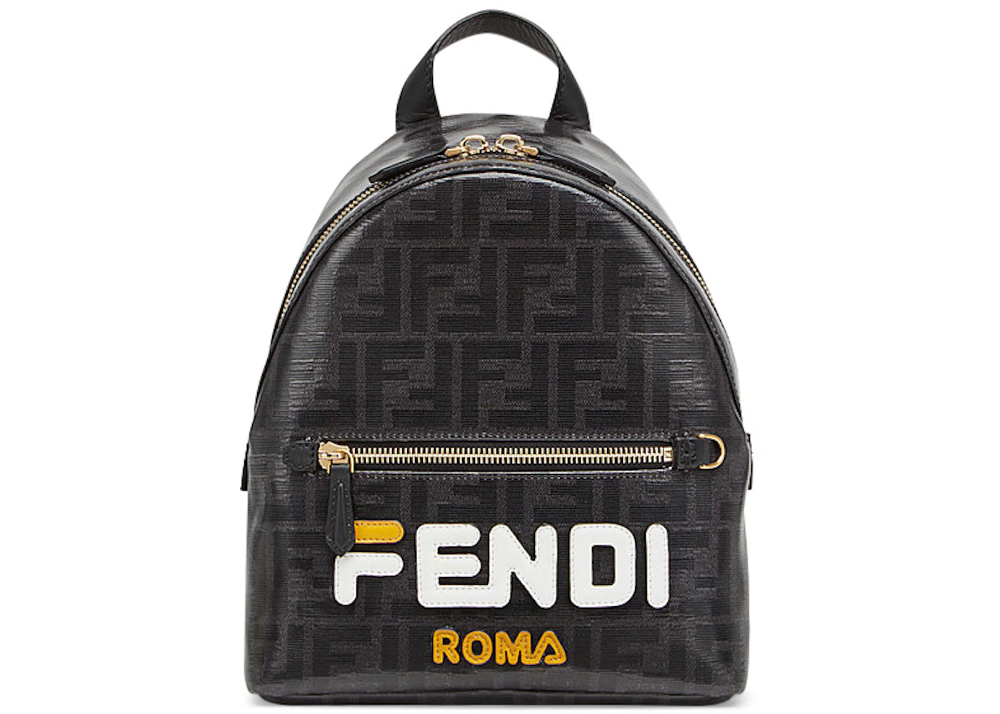 Fendi Mania Backpack FF Mini Black