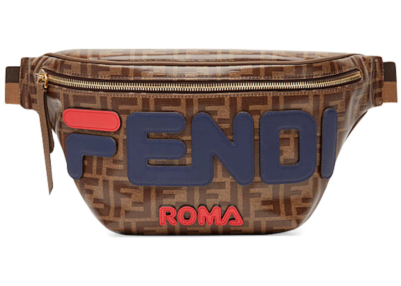 Fendi Mania Belt Bag FF Brown