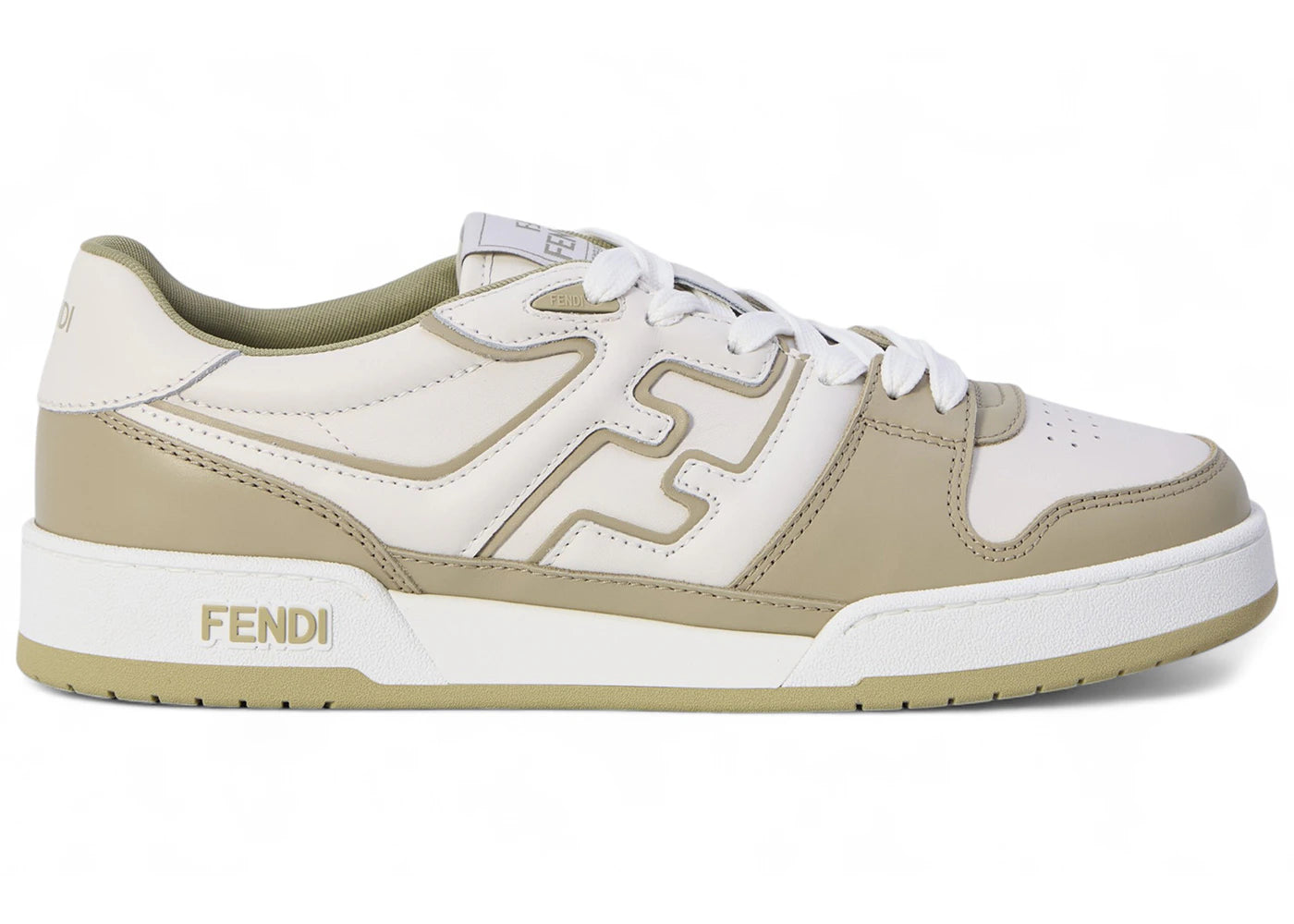 Fendi Match Low White Khaki