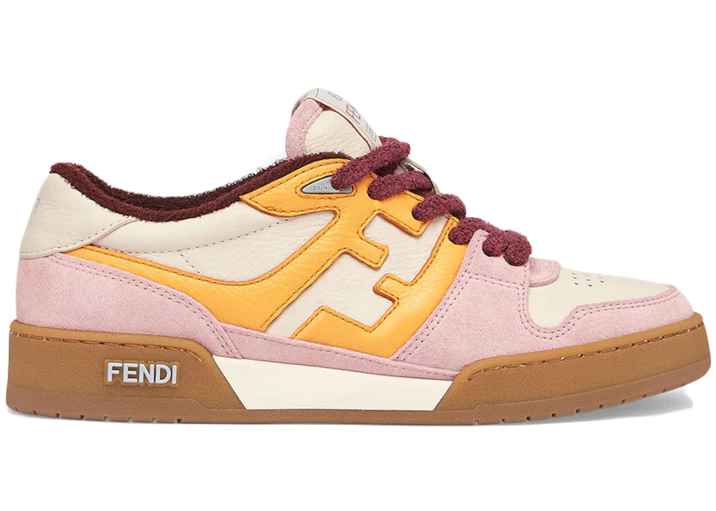 Fendi Match Pink Yellow Suede (Women's)