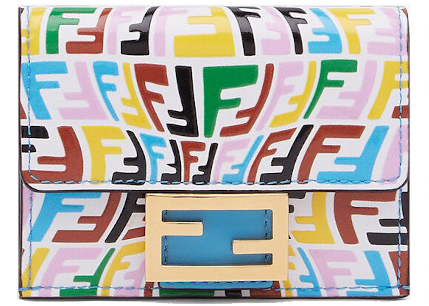 Fendi Micro Trifold Wallet Multicolor