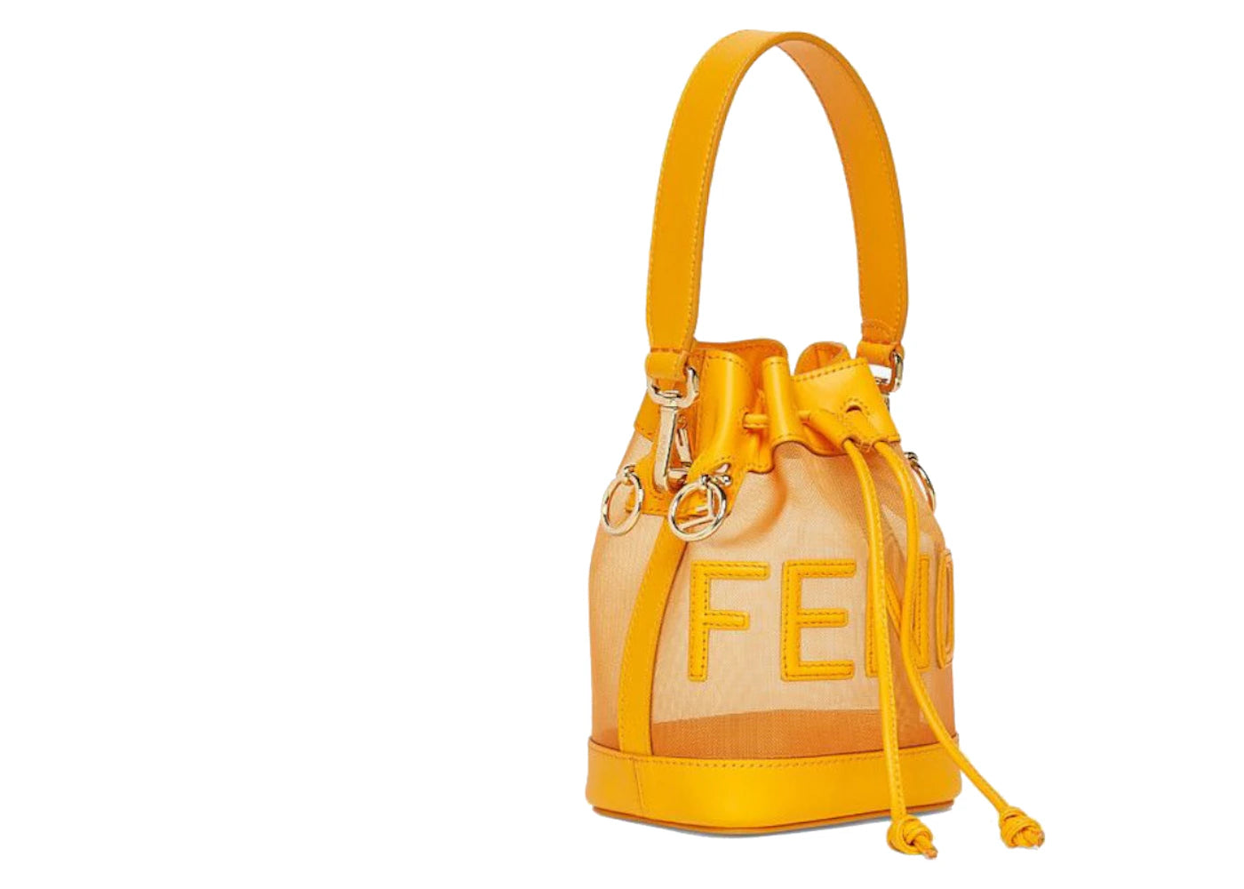 Fendi Mini Mon Tresor Bucket Bag Orange