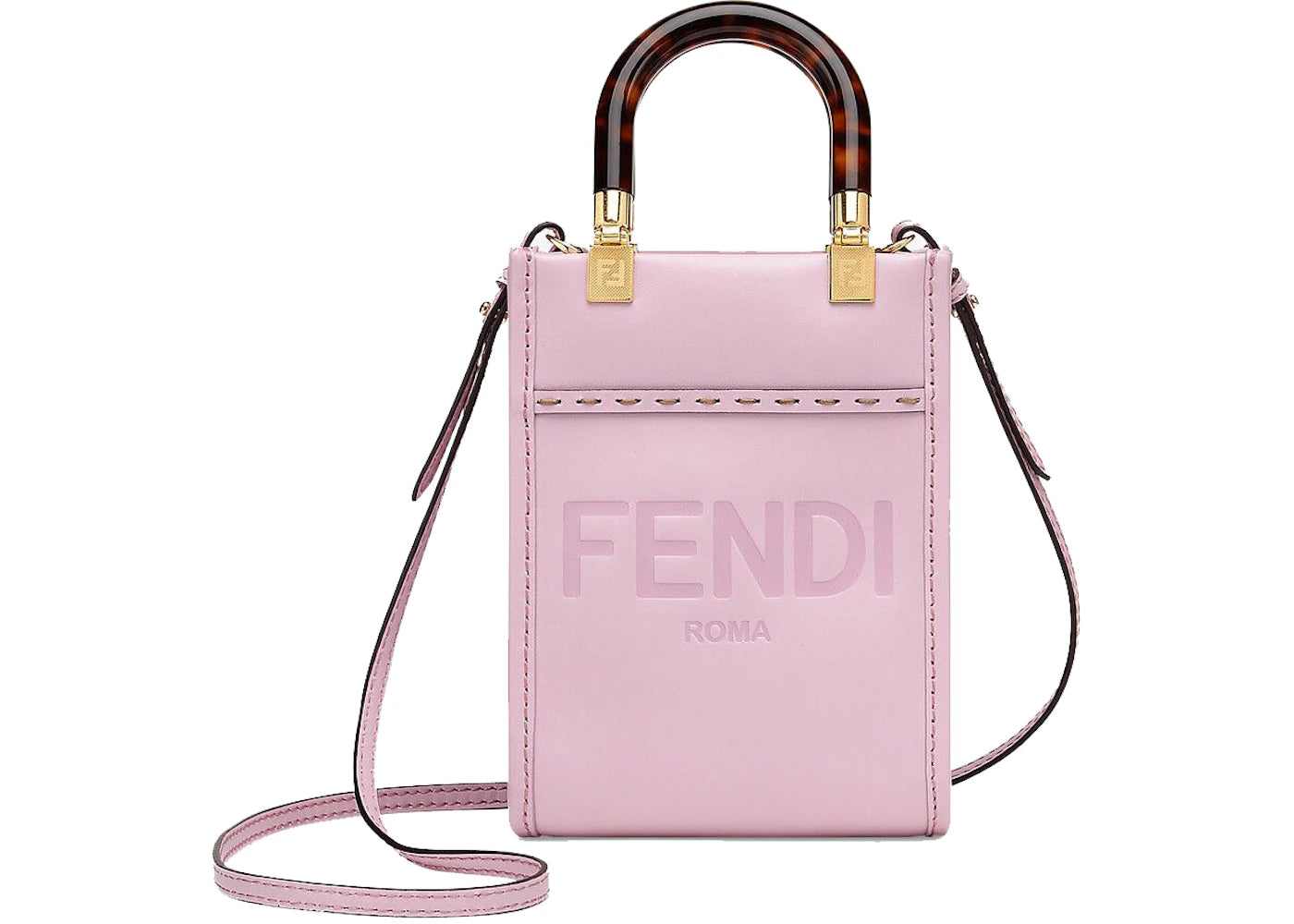 Fendi Mini Sunshine Shopper Pink