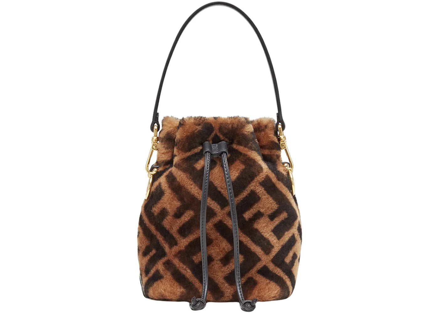 Fendi Mon Tresor Mini-Bag In Brown Sheepskin Brown