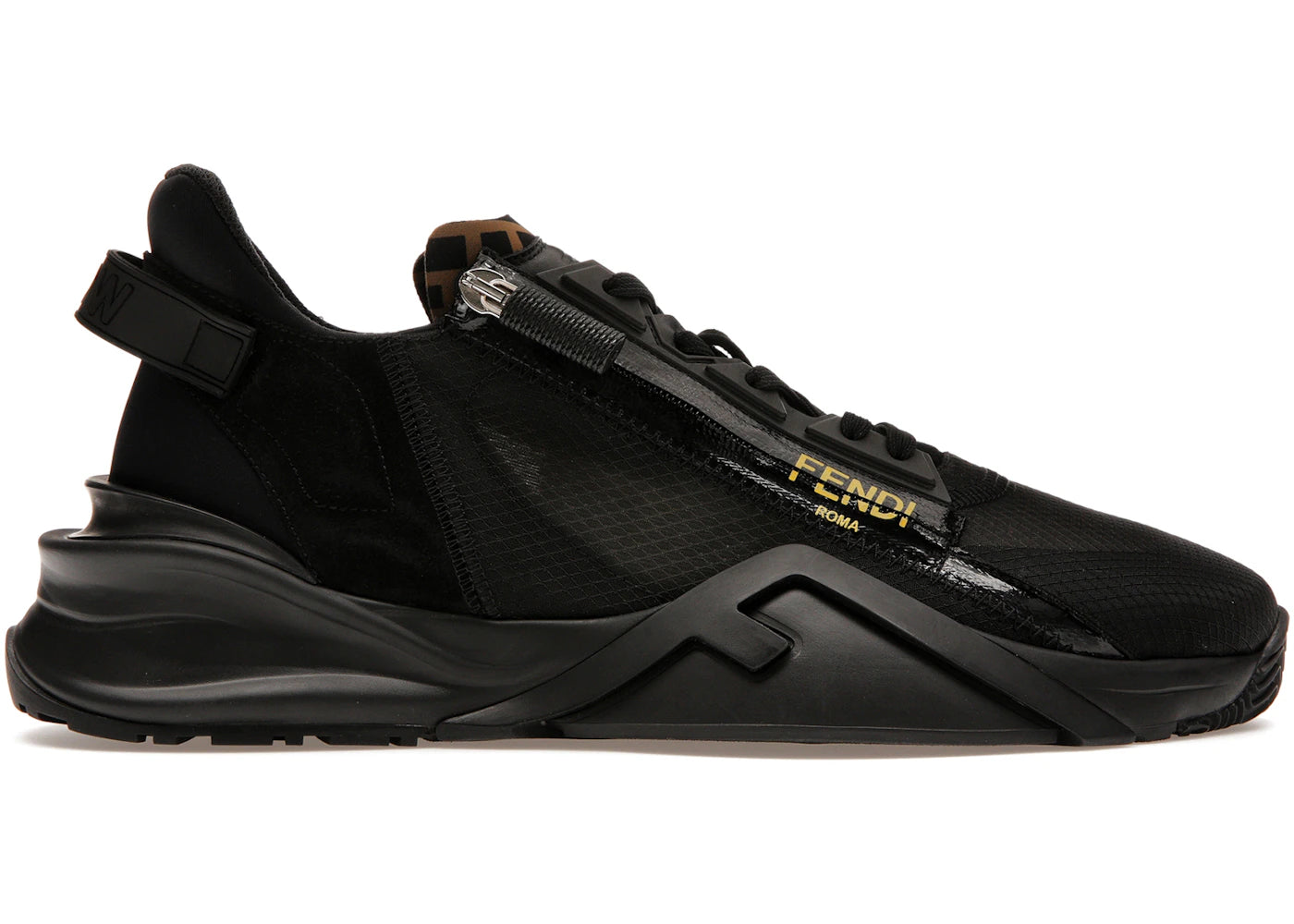 Fendi Nylon Low Top Black