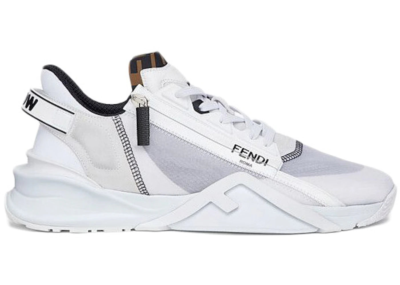 Fendi Nylon Low Top White