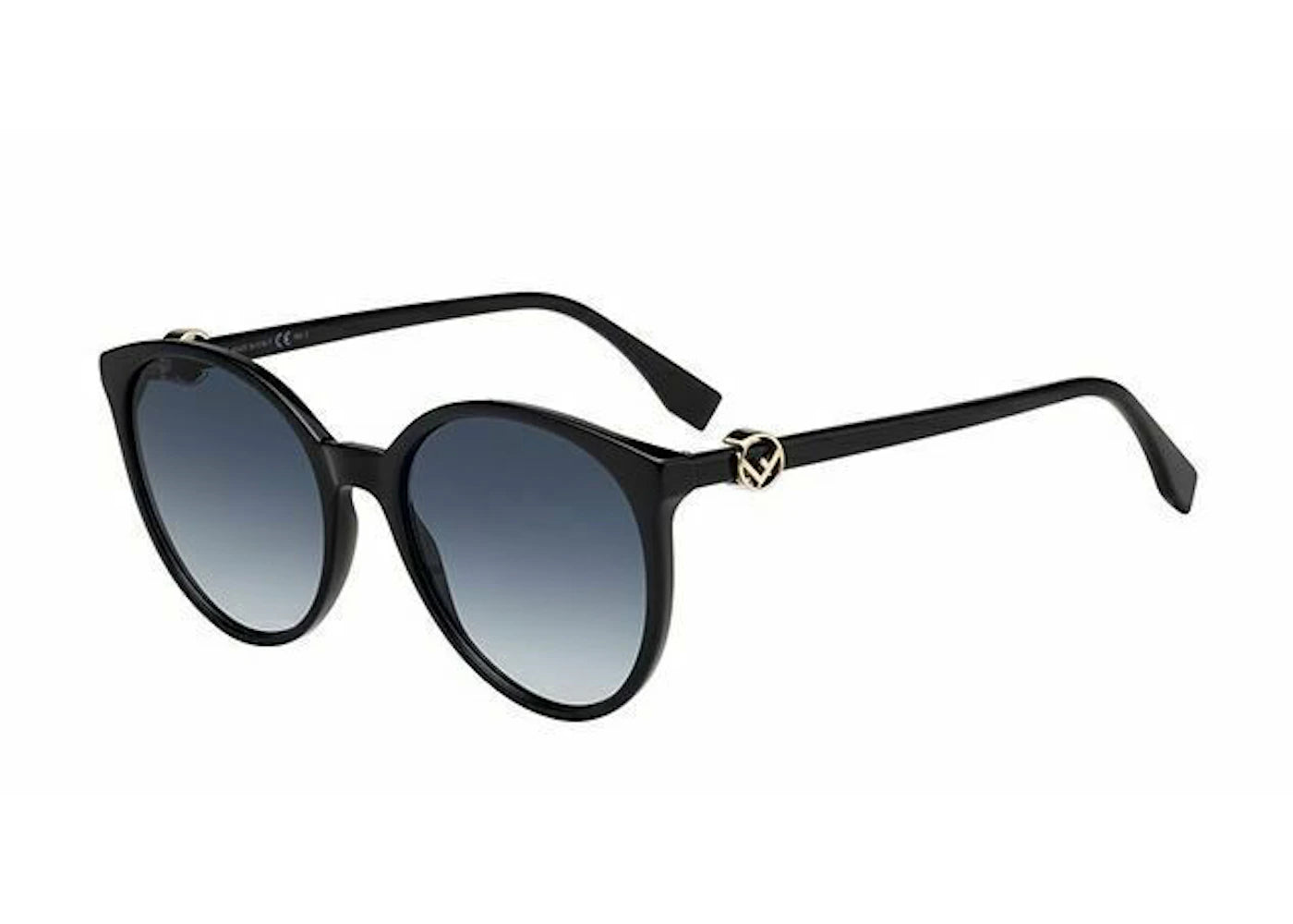 Fendi Oval Sunglasses Black (Ff 0288/S 080708)