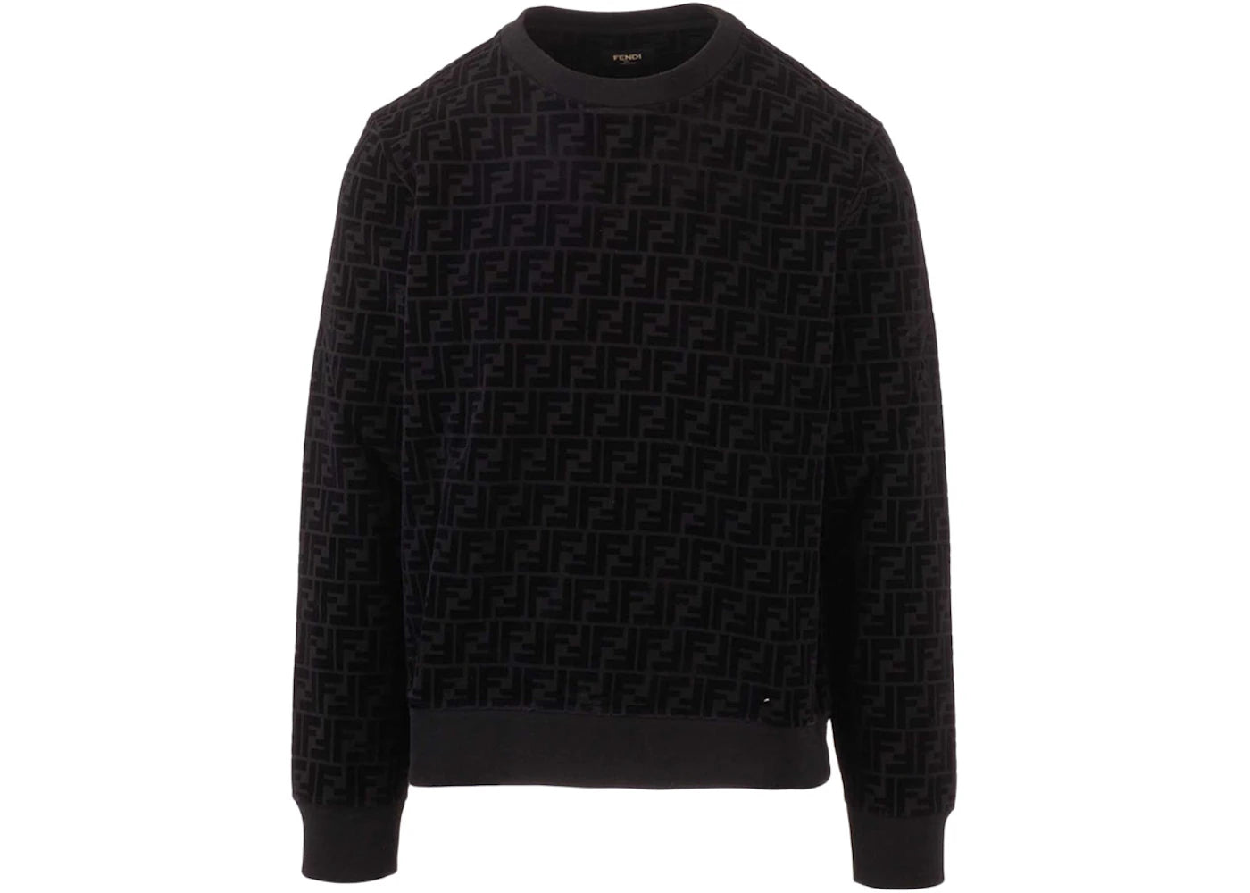 Fendi Piqué Sweatshirt Black