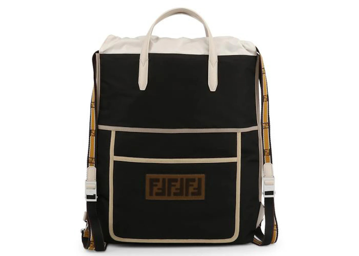 Fendi Reversible Backpack Nylon FF Patch Black/White