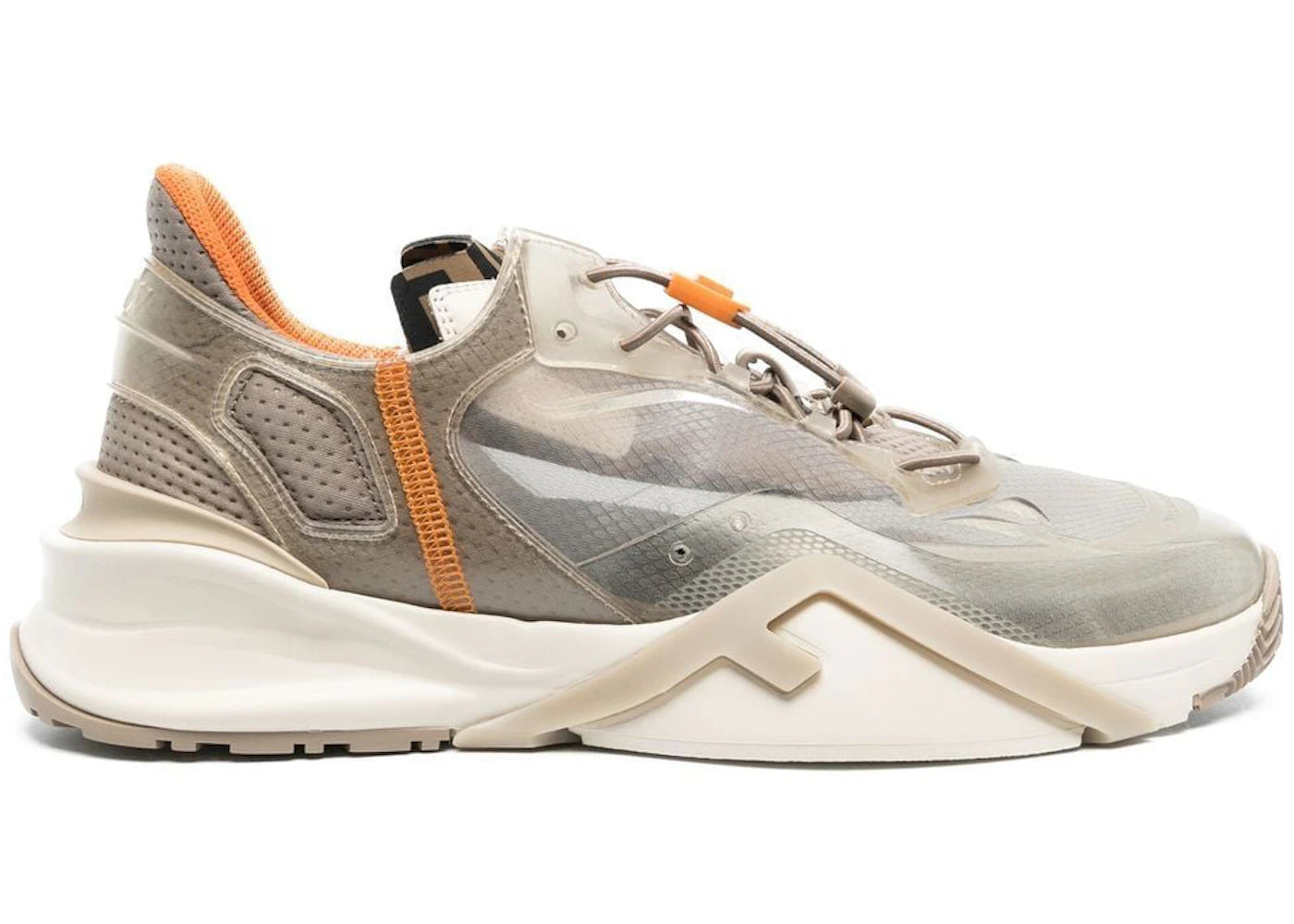 Fendi Runner Low Top Ash Grey/Orange