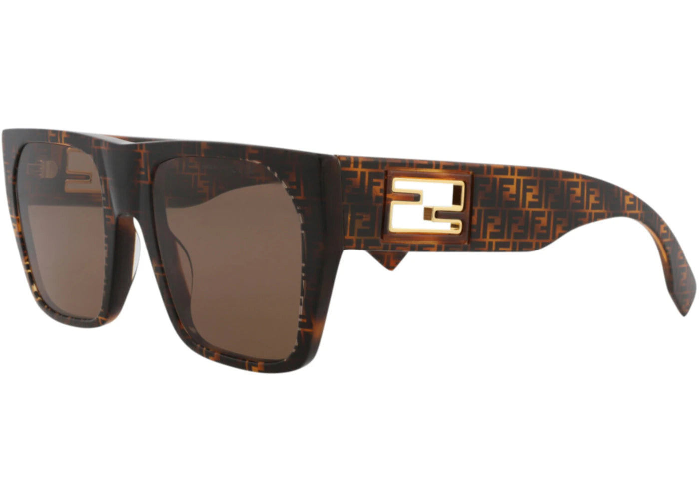 Fendi Square Sunglasses Havana Havana Brown (FE40124I-54-55E)