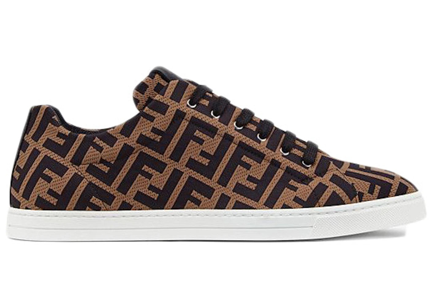 Fendi Tech Fabric Low Top Brown