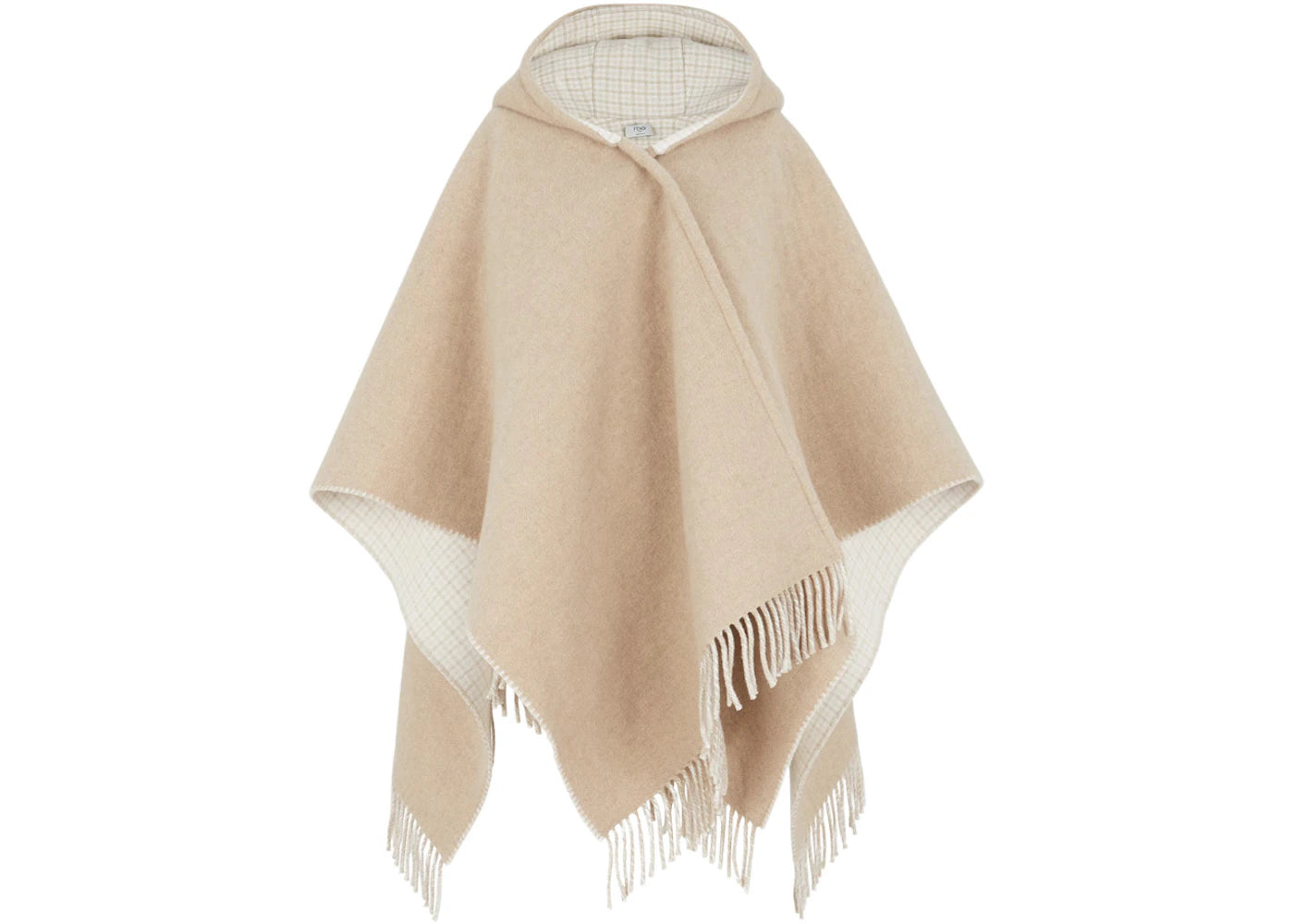 Fendi Wool And Cashmere Poncho Beige