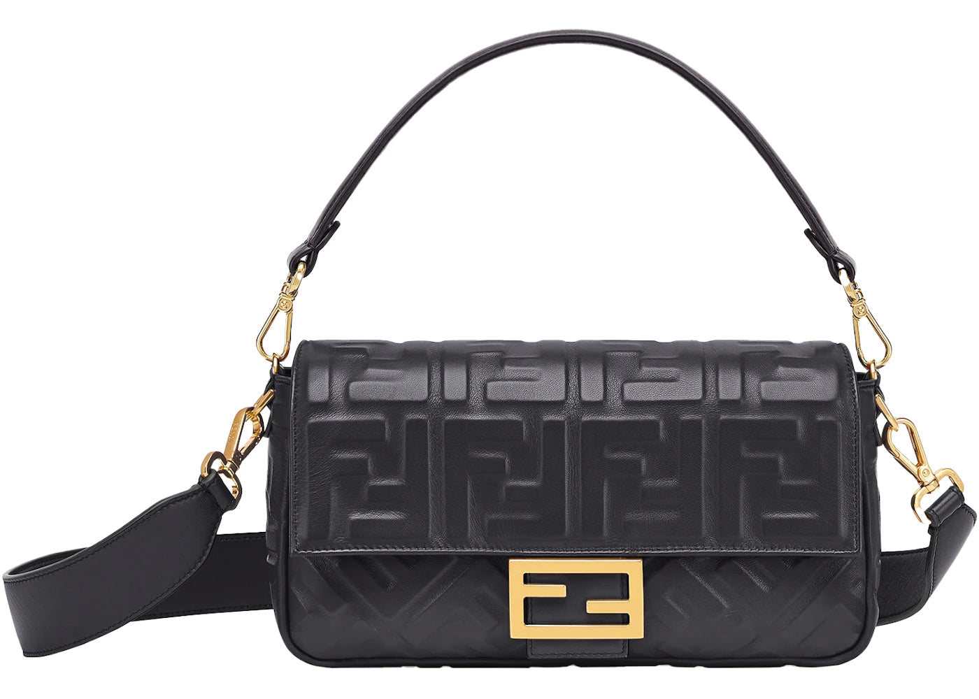 Fendi by Marc Jacobs Baguette Black Leather Bag