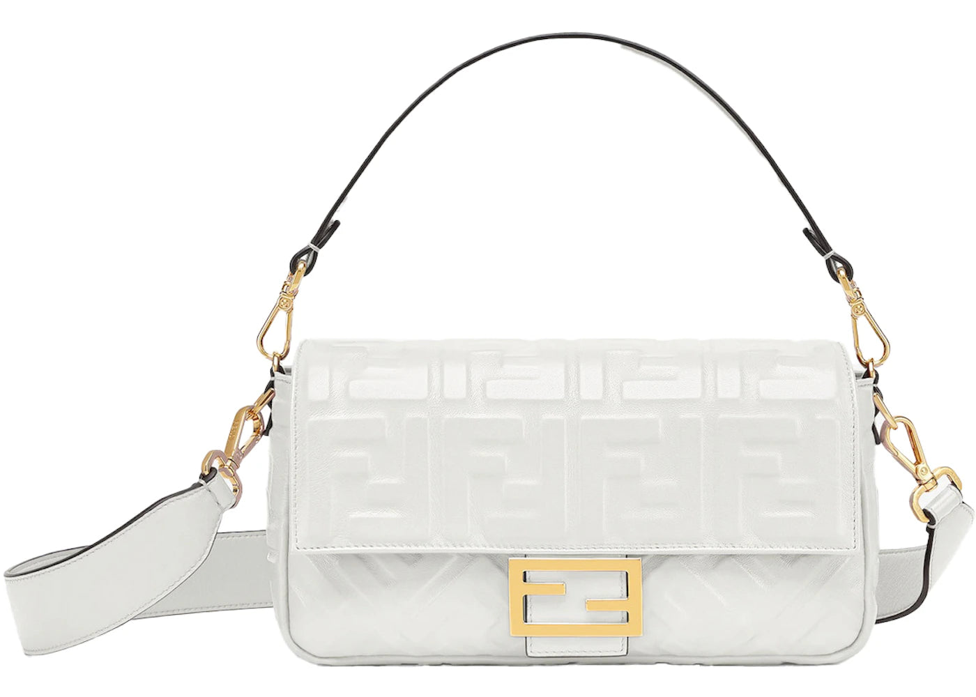 Fendi by Marc Jacobs Baguette Medium White Leather Bag