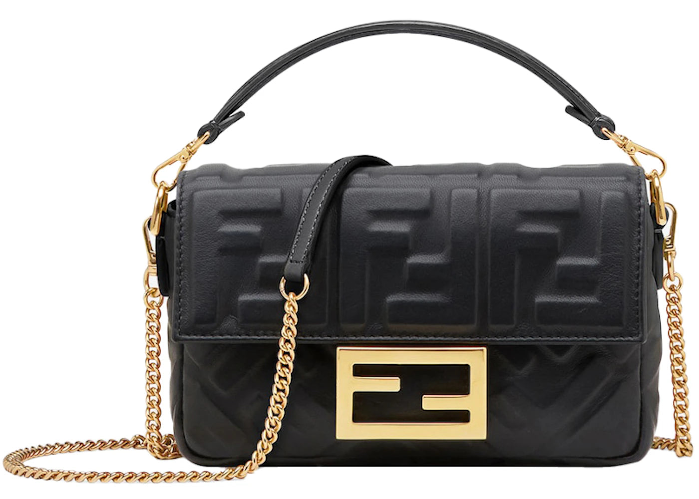 Fendi by Marc Jacobs Baguette Mini Black Leather Bag