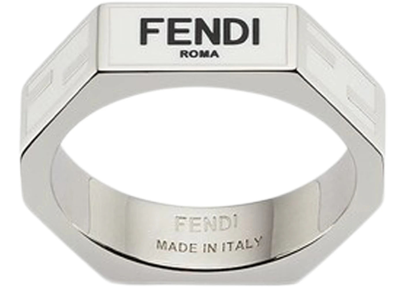 Fendi by Marc Jacobs Baguette Ring Silver-Colored Metal Ring Silver