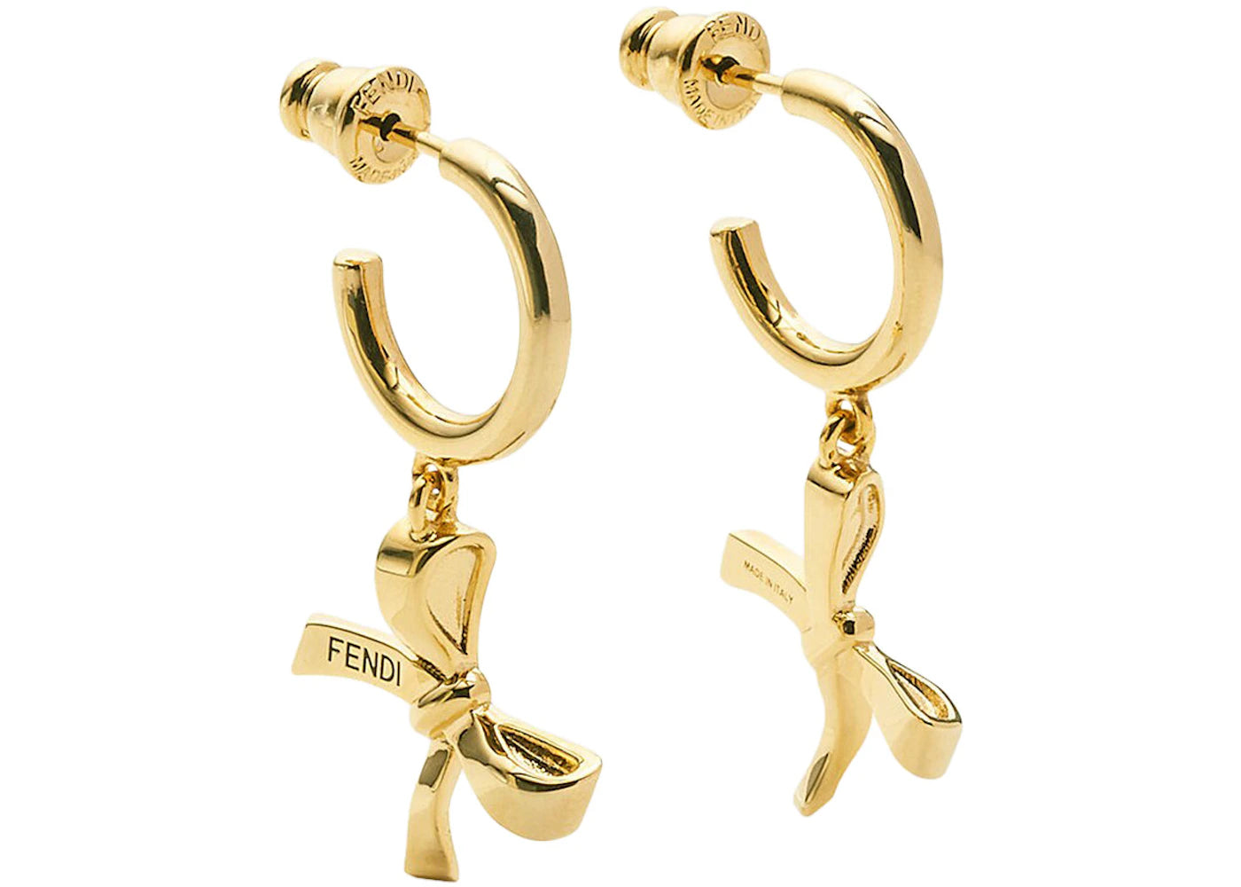 Fendi by Marc Jacobs Fendi Bow Earrings Gold-Colored Earrings