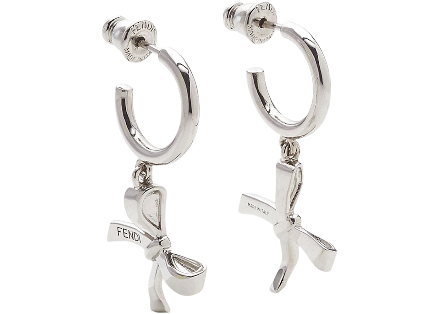 Fendi by Marc Jacobs Fendi Bow Earrings Silver-Colored Earrings