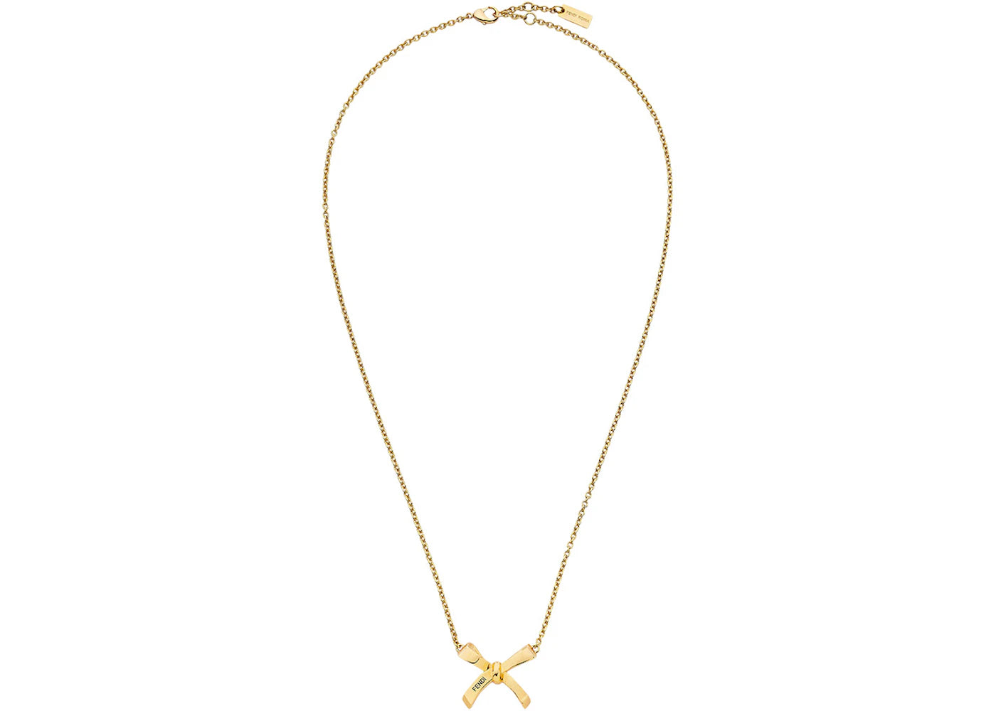 Fendi by Marc Jacobs Fendi Bow Necklace Gold-Colored Necklace