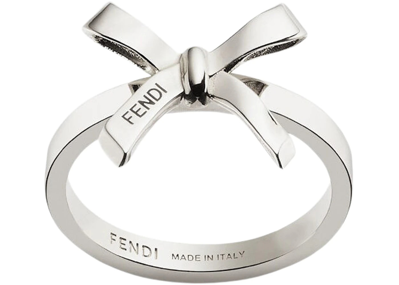 Fendi by Marc Jacobs Fendi Bow Ring Silver-Colored Ring