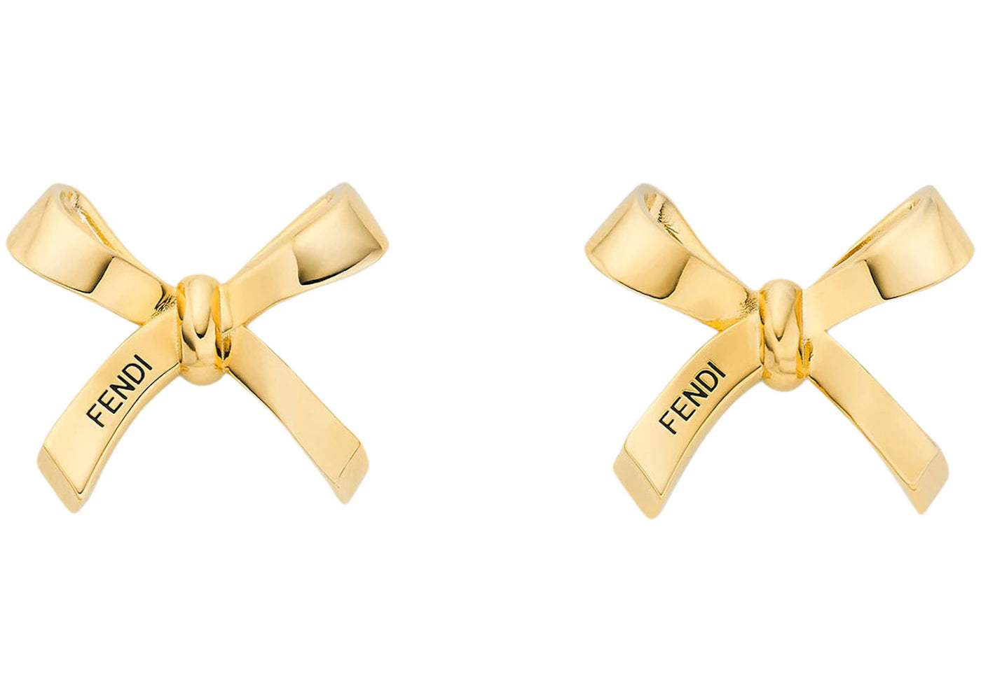 Fendi by Marc Jacobs Fendi Bow-Shaped Earrings Gold-Colored Earrings