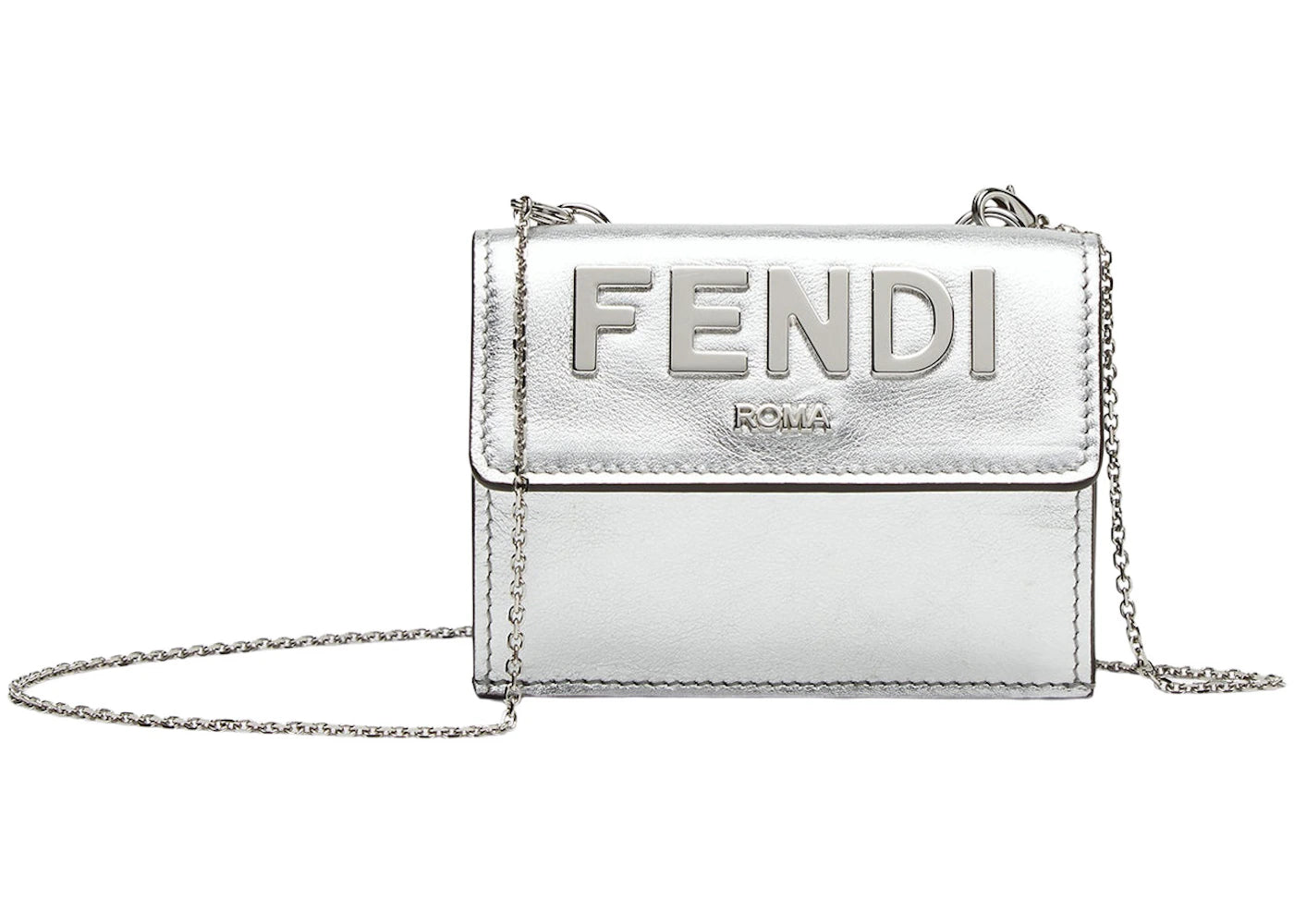 Fendi by Marc Jacobs Fendi Roma Wallet Silver-Colored Leather Wallet