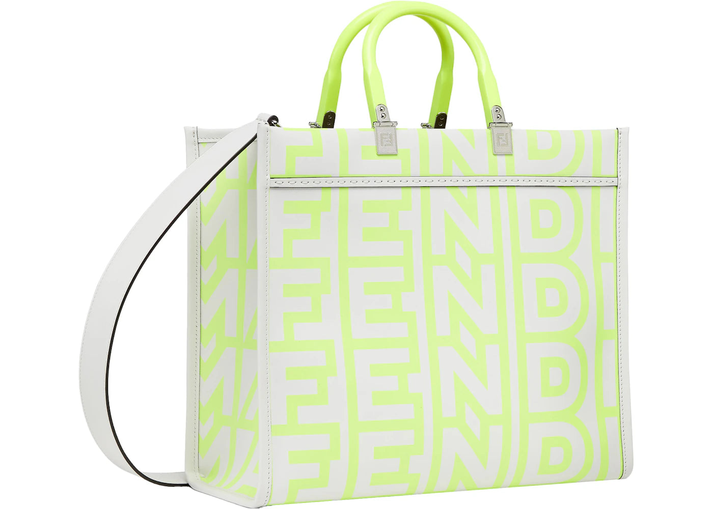 Fendi by Marc Jacobs Fendi Sunshine Medium White Leather Shopper Bag