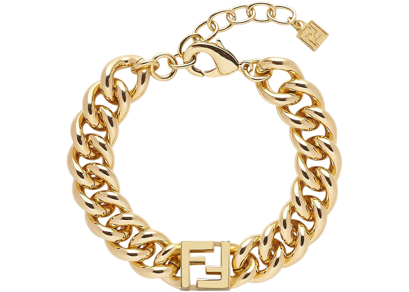 Fendi by Marc Jacobs Forever Fendi Bracelet with Chunky Link Gold-Colored Bracelet