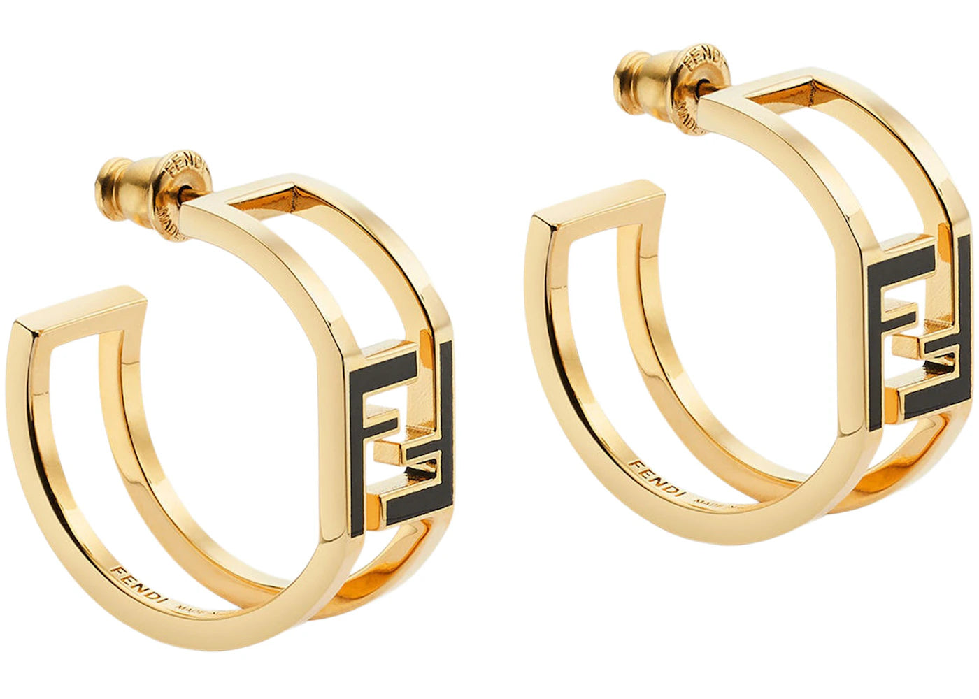 Fendi by Marc Jacobs Forever Fendi Circular Earrings Gold-Colored Earrings