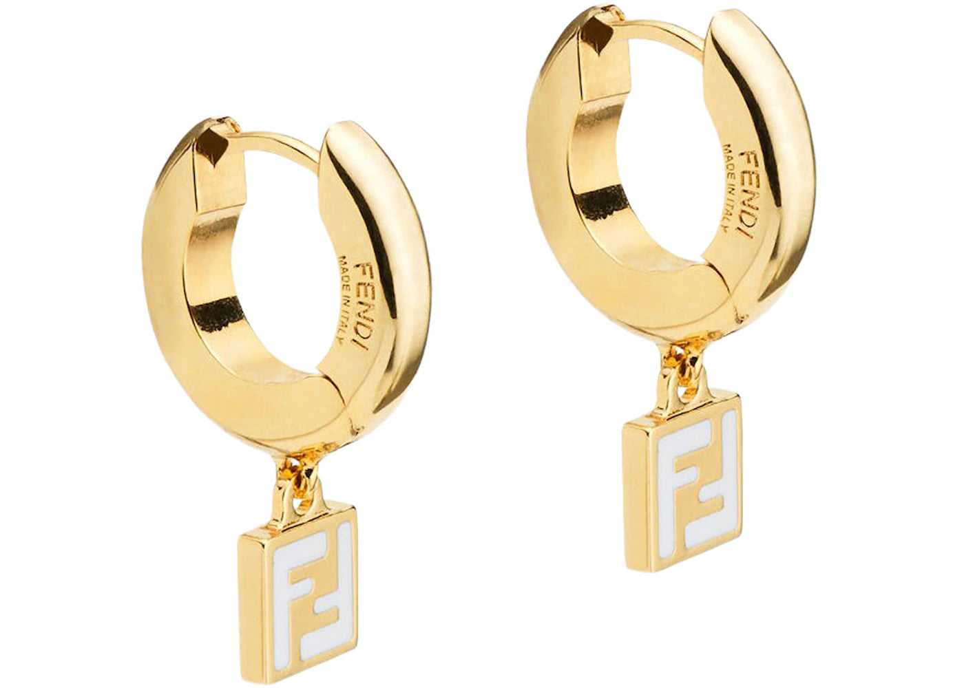 Fendi by Marc Jacobs Forever Fendi Earrings Gold-Colored Hoop Earrings