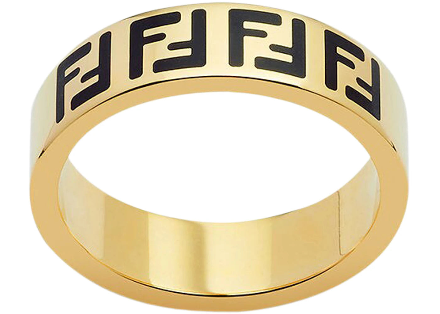 Fendi by Marc Jacobs Forever Fendi Wide Band Ring Gold-Colored Ring