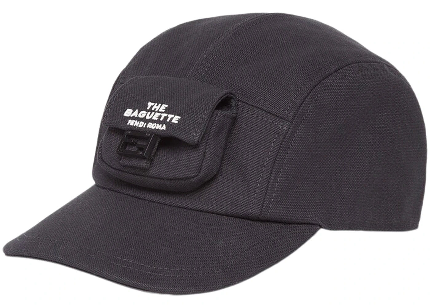 Fendi by Marc Jacobs Hat Black Canvas Baseball Cap Black
