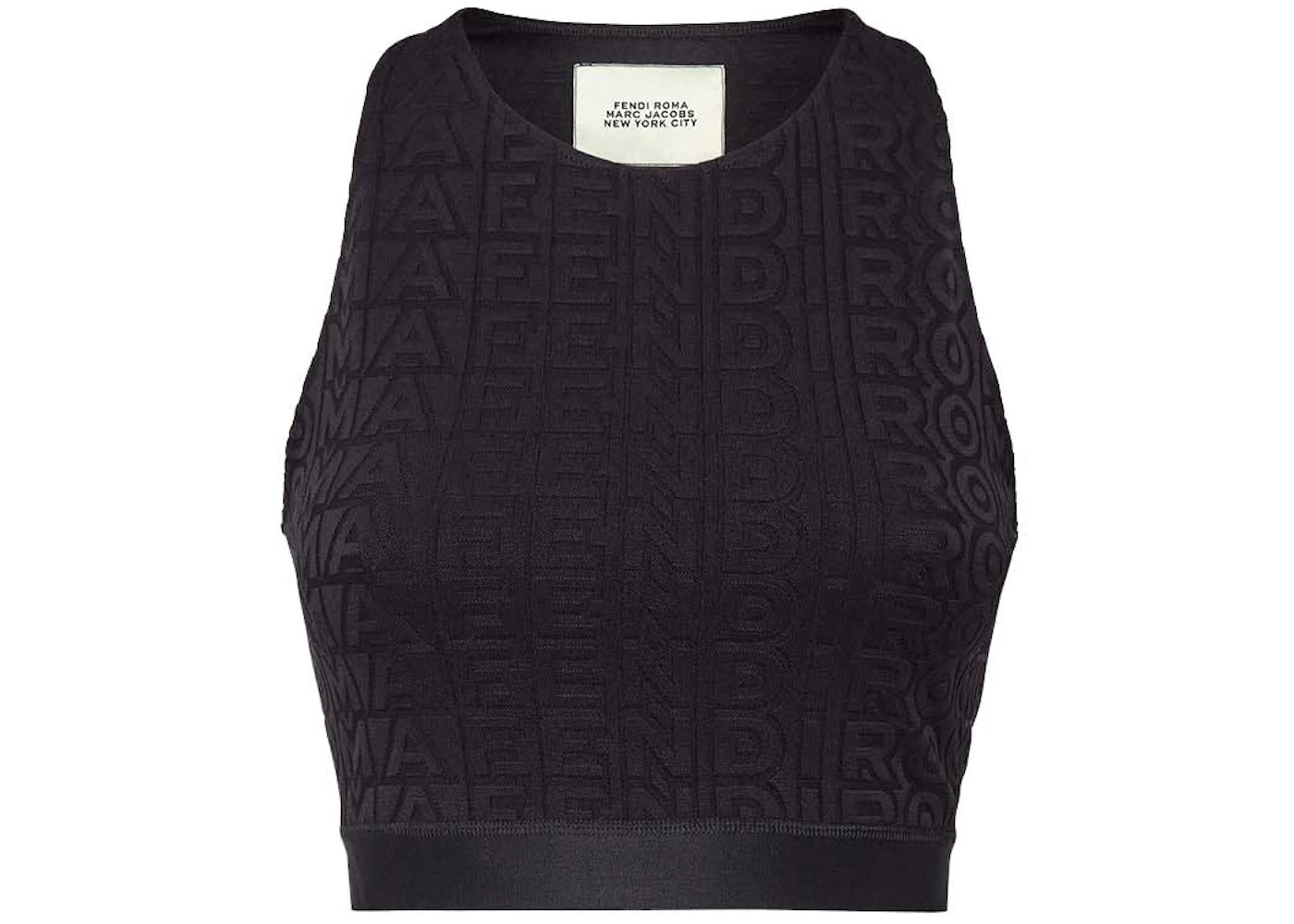 Fendi by Marc Jacobs Jacquard Fabric Top Black