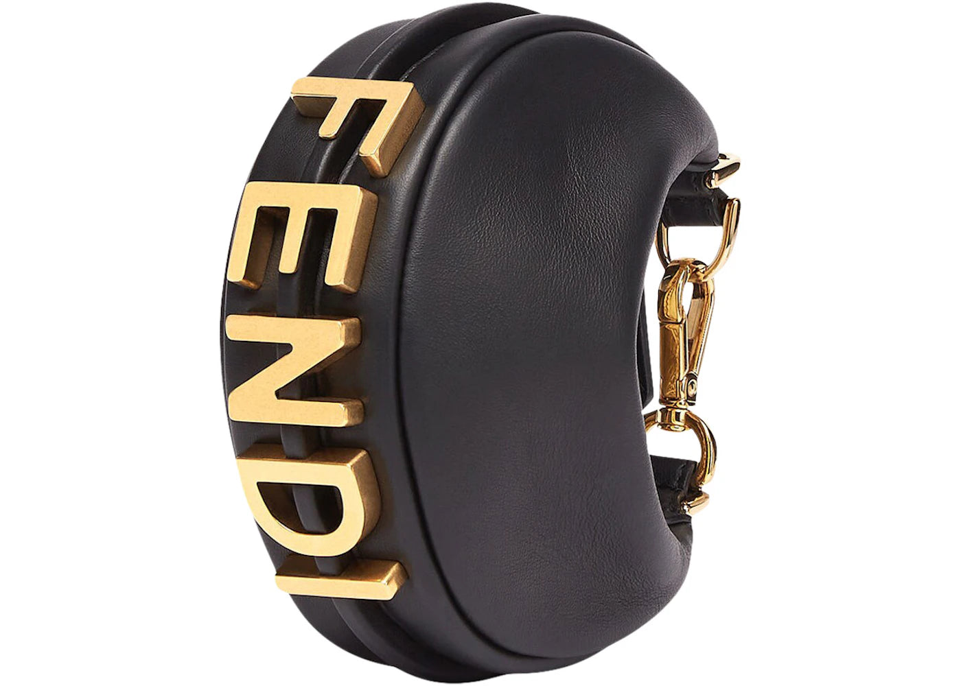 Fendi by Marc Jacobs Nano Fendigraphy Black Leather Charm