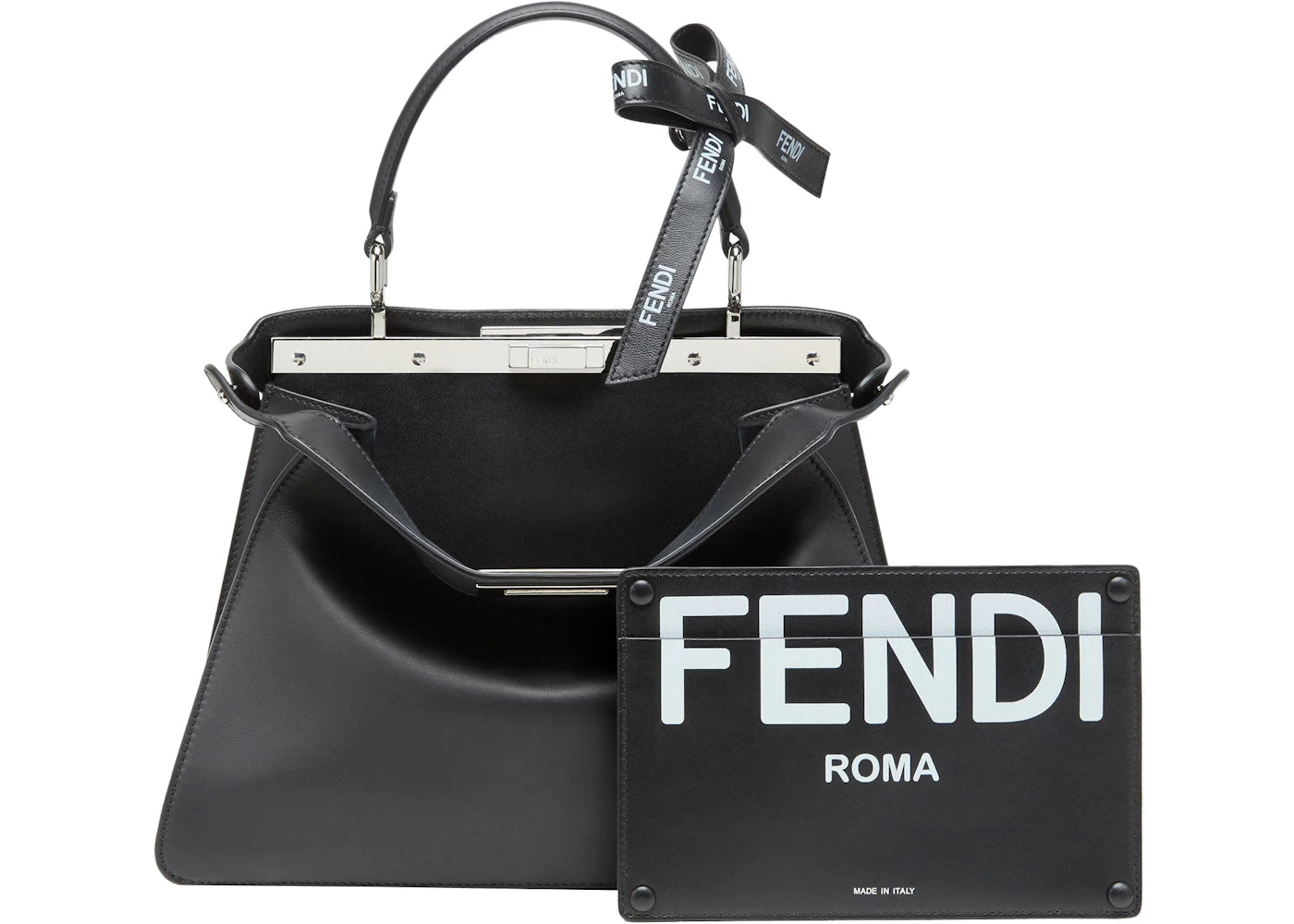 Fendi by Marc Jacobs Peekaboo ISeeU Medium Black Leather Bag