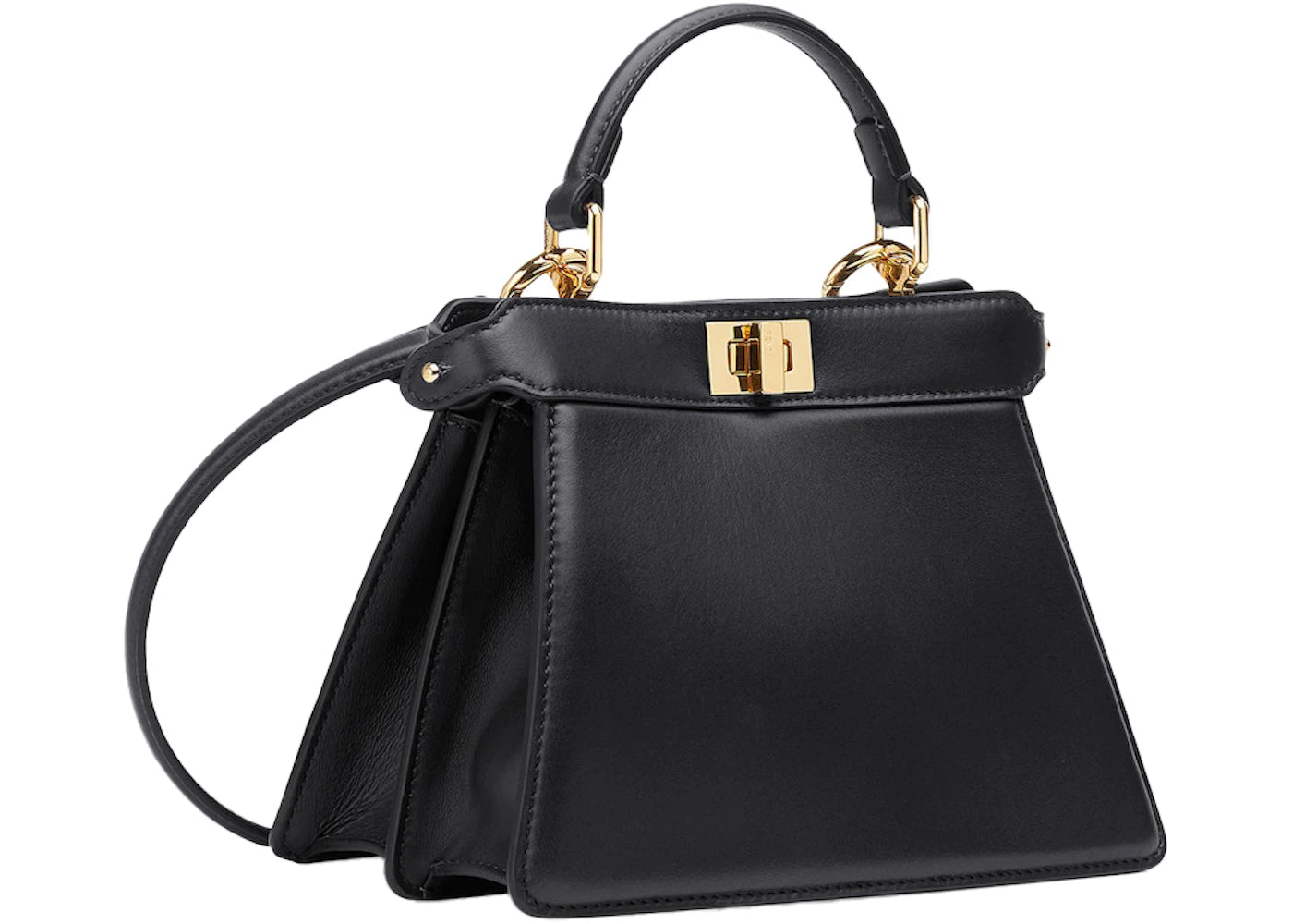 Fendi by Marc Jacobs Peekaboo ISeeU Petite Black Padded Nappa Leather Bag