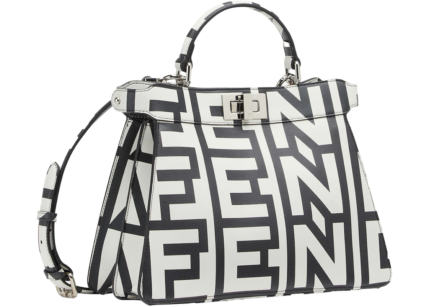 Fendi by Marc Jacobs Peekaboo ISeeU Small Two-Tone Leather Bag